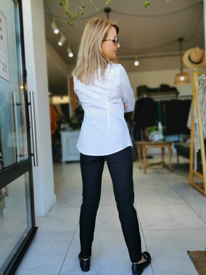 Miniatura produktu Biała Koszula Bawełniana z kołnierzykiem i szerokim mankietem Levi White New