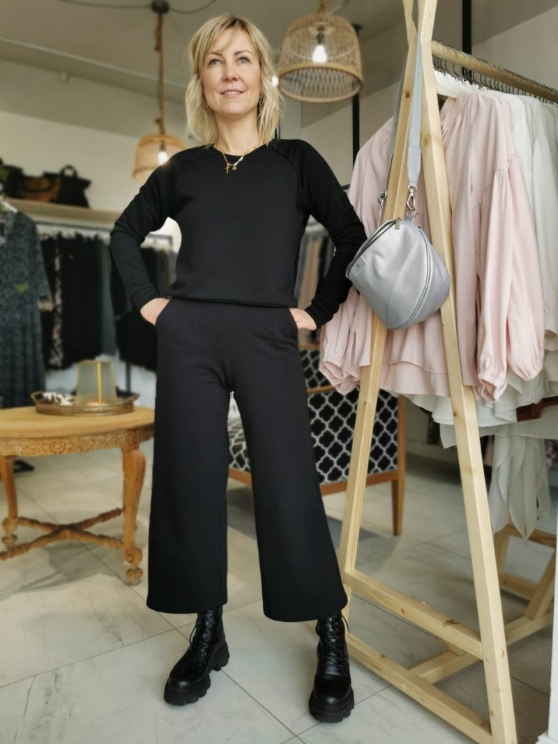 Spodnie Culoty Midi Black