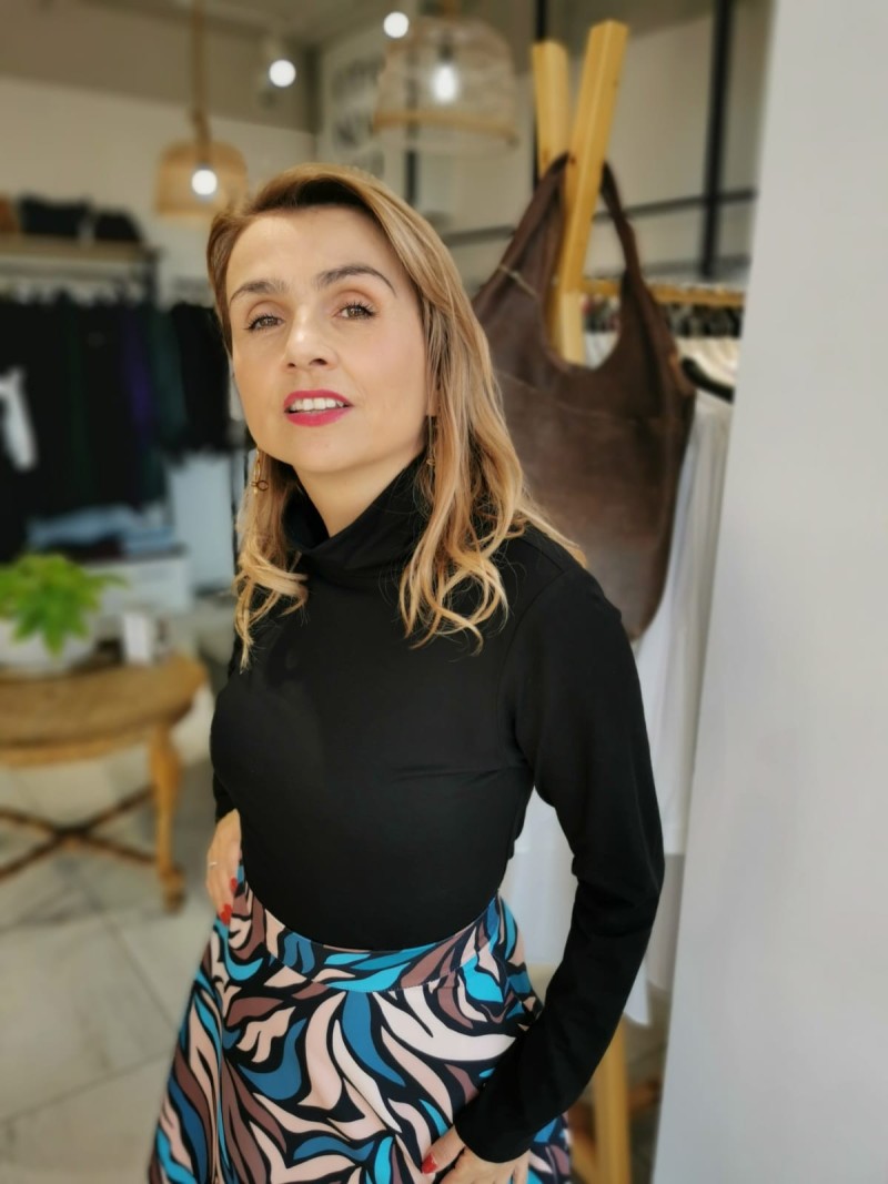 Miniatura produktu Bawełniany Golf w kolorze czarnym Black Cotton