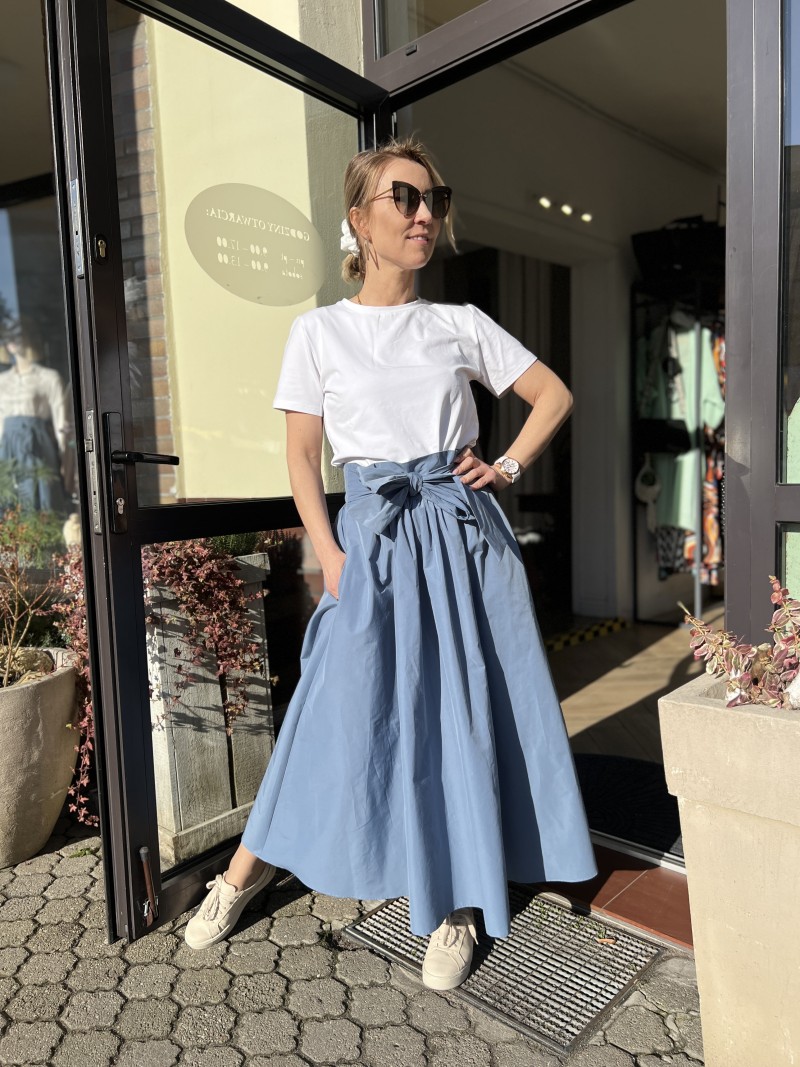 Miniatura produktu Rozkloszowana Spódnica midi w kolorze błękitnym Margo Blue