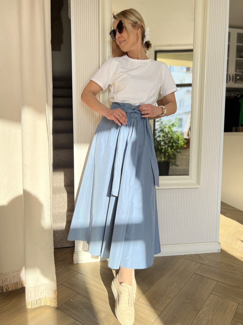 Miniatura produktu Rozkloszowana Spódnica midi w kolorze błękitnym Margo Blue