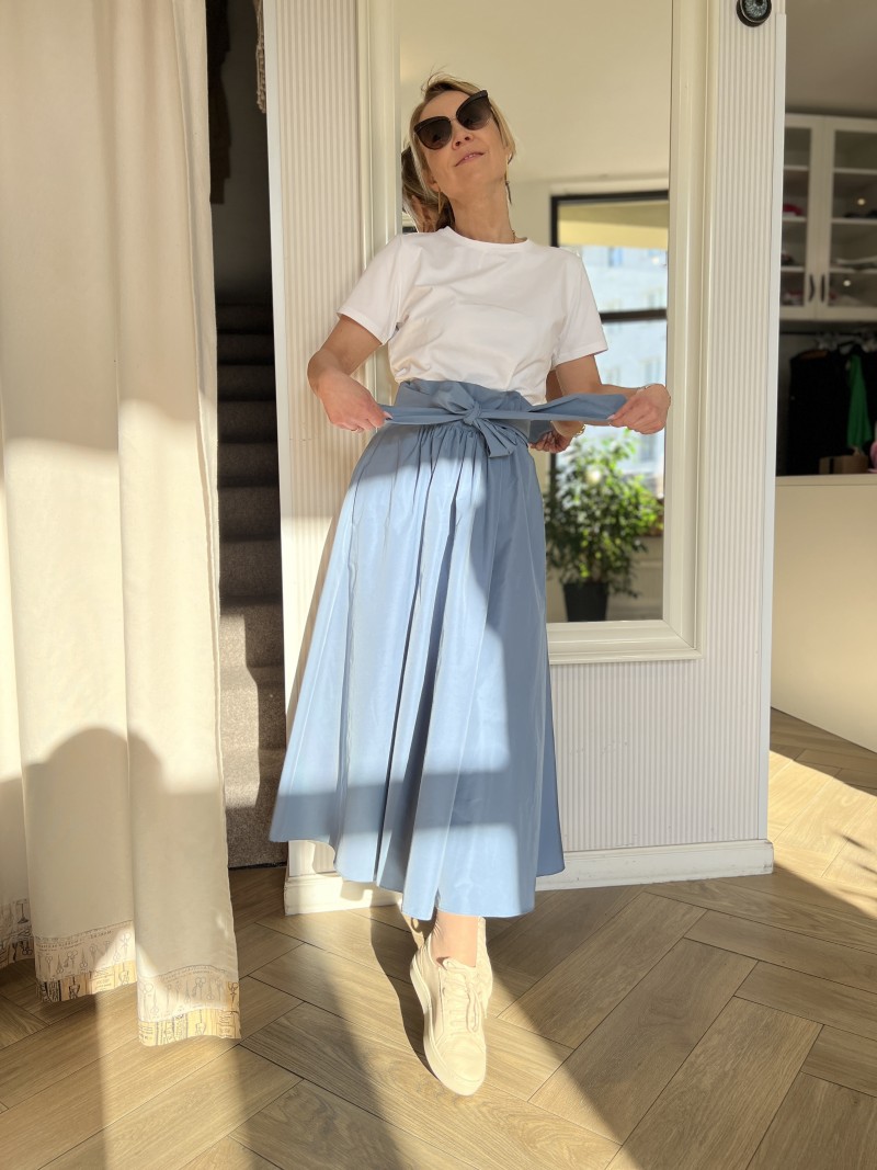 Miniatura produktu Rozkloszowana Spódnica midi w kolorze błękitnym Margo Blue