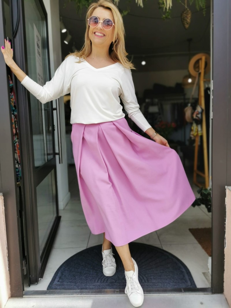 Miniatura produktu Kremowa Bluzka z wiskozy z wycięciem na plecach Anne Ecru