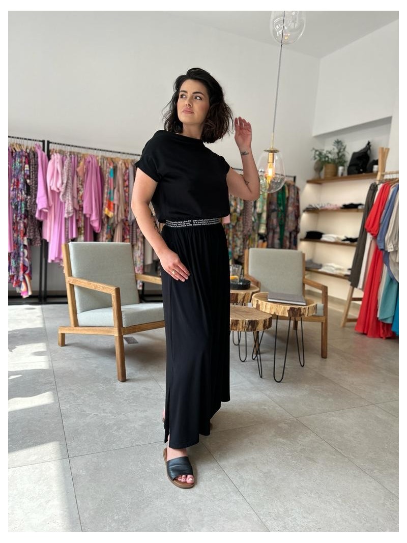 Miniatura produktu Bawełniana Sukienka maxi w kolorze czarnym Cynthia Black