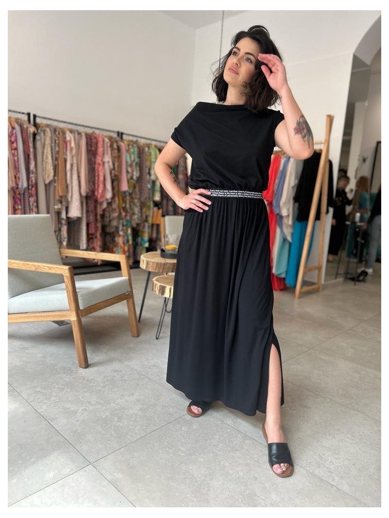 Miniatura produktu Bawełniana Sukienka maxi w kolorze czarnym Cynthia Black