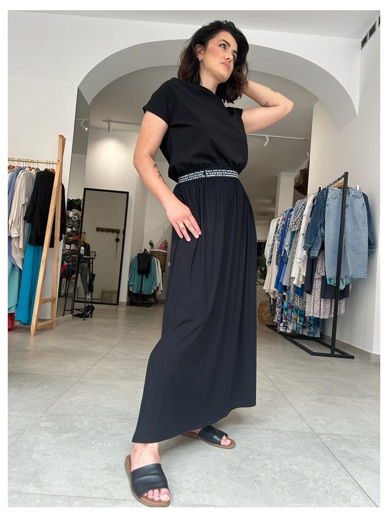 Miniatura produktu Bawełniana Sukienka maxi w kolorze czarnym Cynthia Black