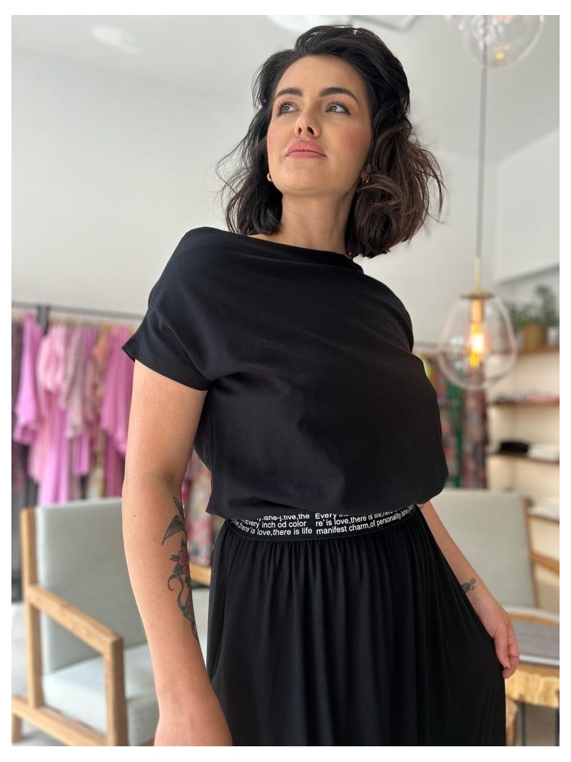 Miniatura produktu Bawełniana Sukienka maxi w kolorze czarnym Cynthia Black