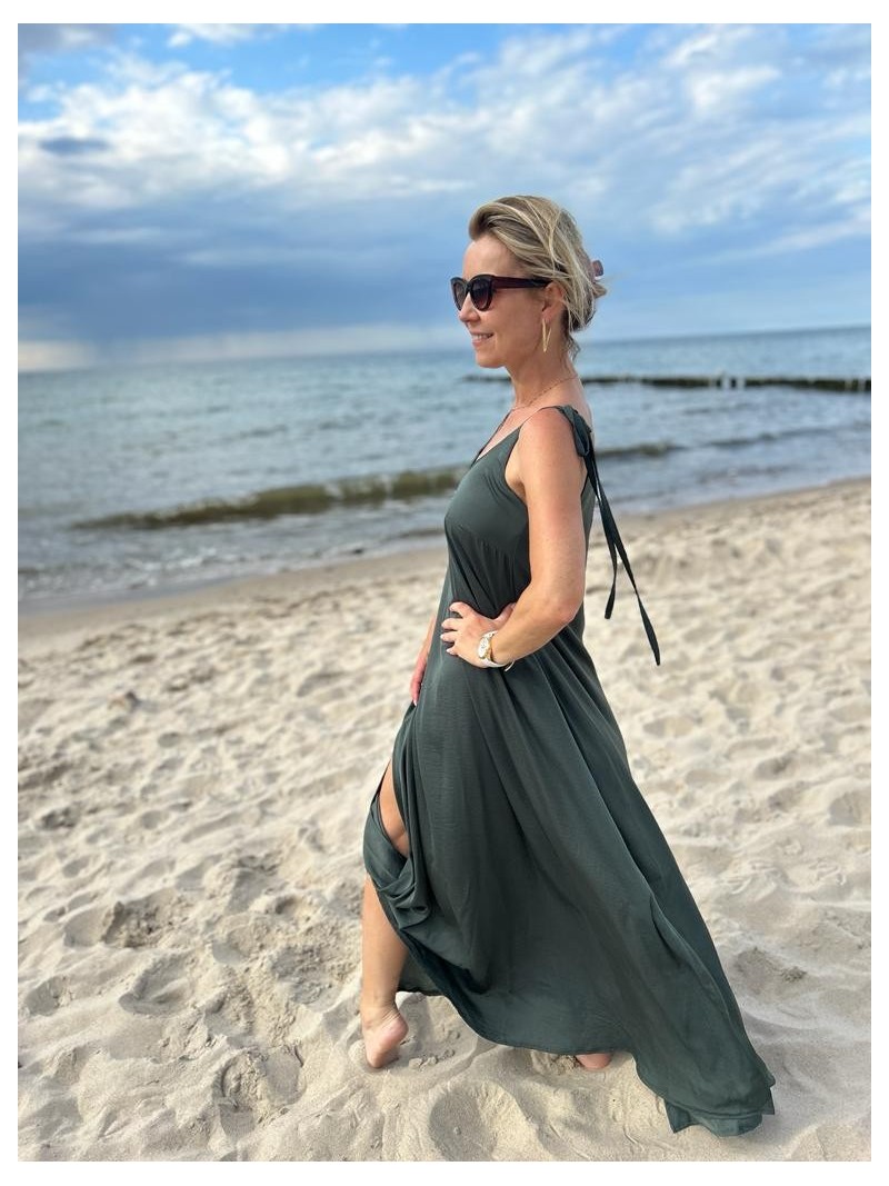 Miniatura produktu Sukienka Chiara Simple Khaki Long