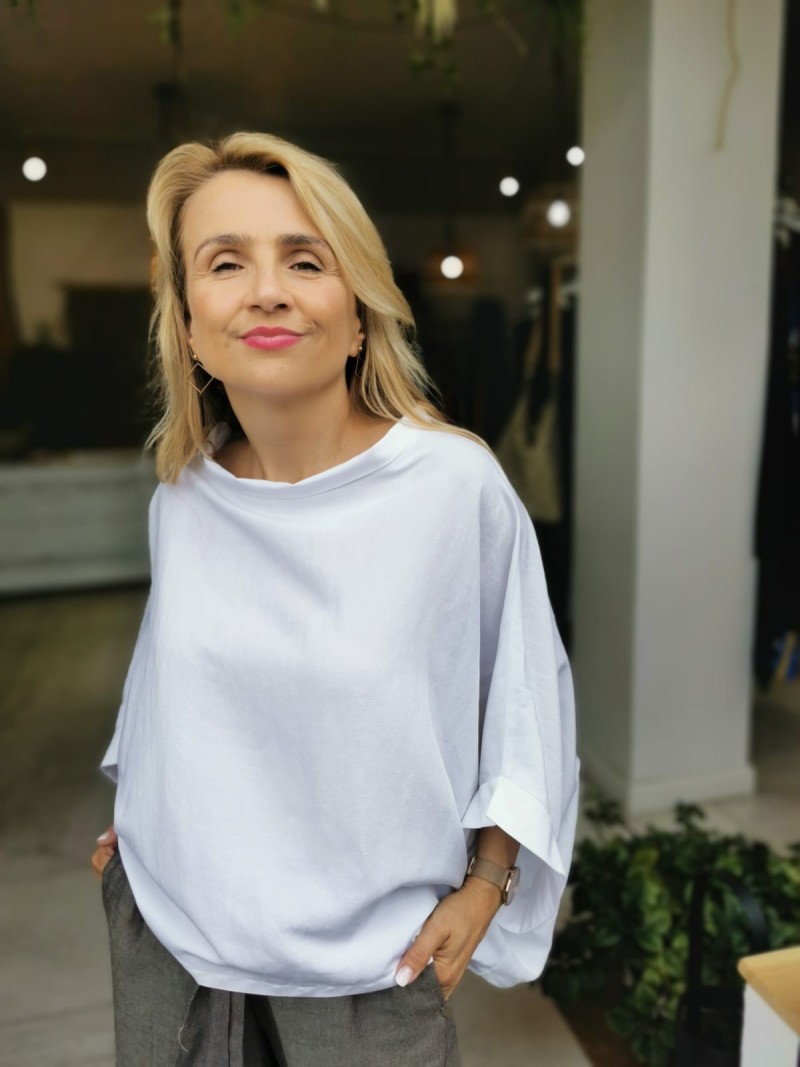 Miniatura produktu Bluza Oversize Butterfly White&Len