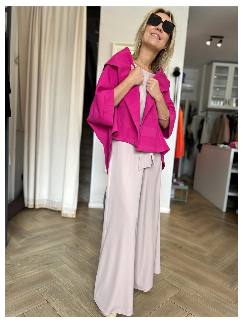 Miniatura produktu Fuksjowe Wdzianko oversize z geometrycznym tłoczeniem Novi Magenta