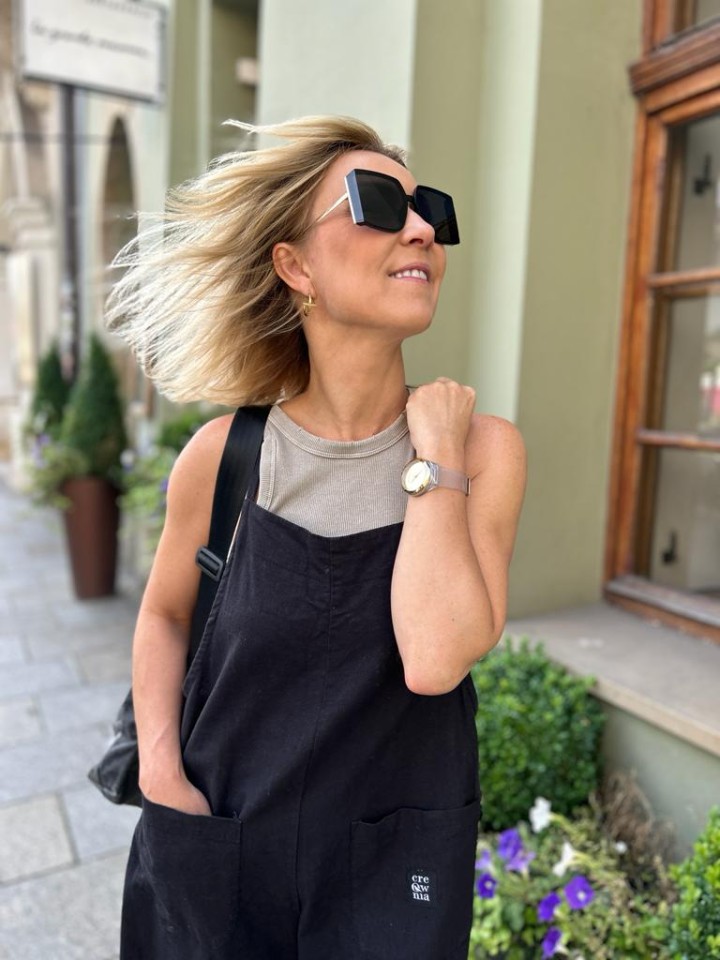 Miniatura produktu Ogrodniczki Black Len