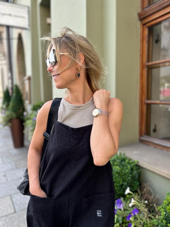 Miniatura produktu Ogrodniczki Black Len