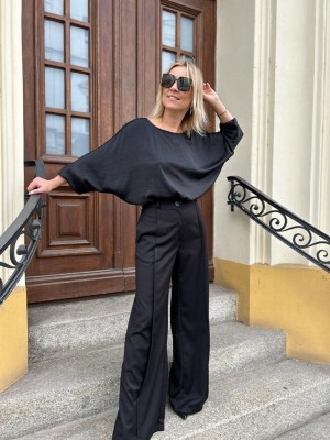 Damska Bluzka o kroju kimono w kolorze czarnym Xani Black