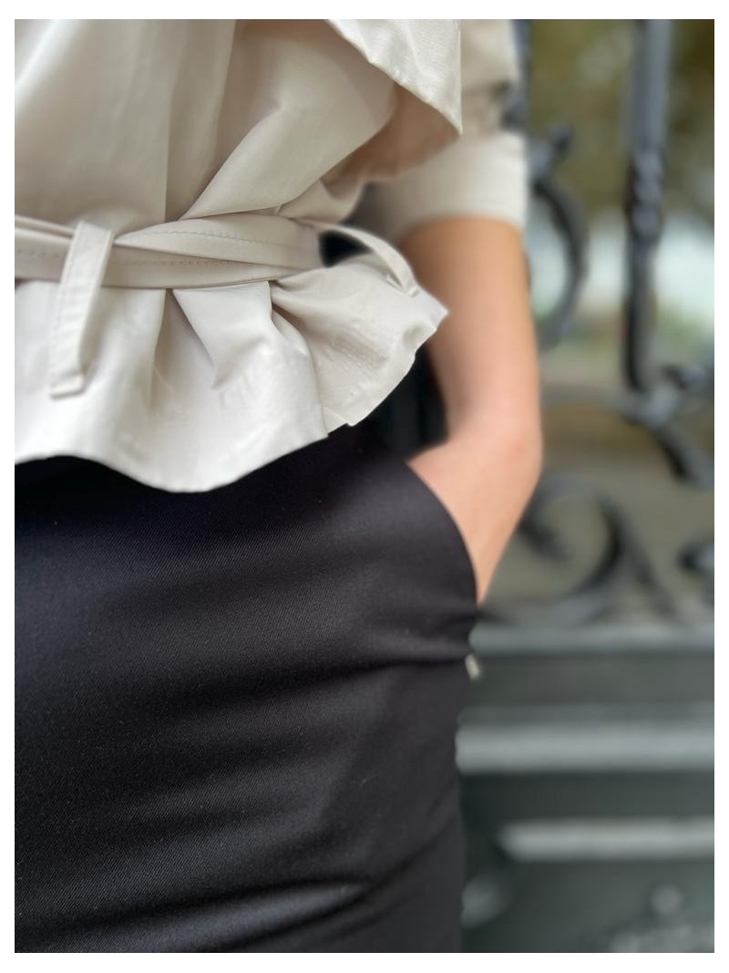 Miniatura produktu Spódnica z rozcięciami w kolorze czarnym Christy Black