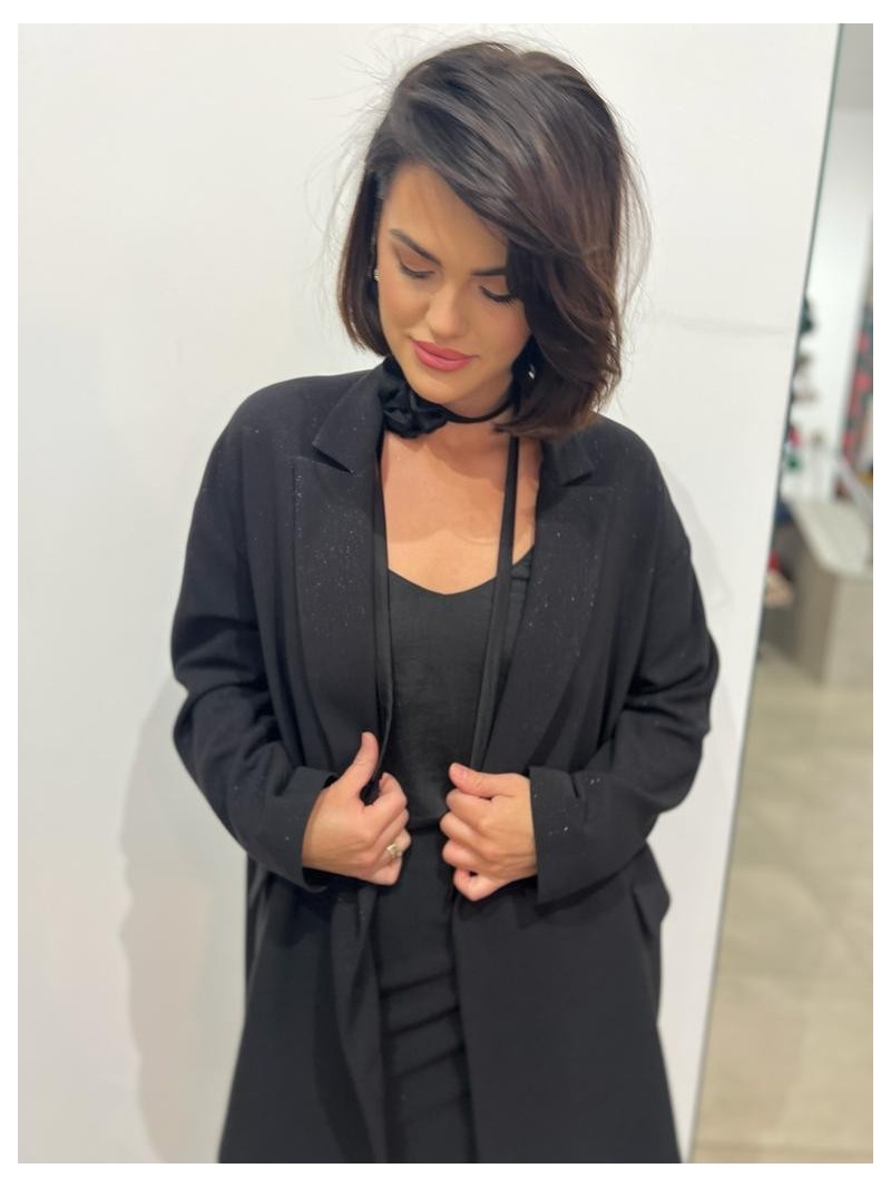 Miniatura produktu Czarny Żakiet oversize z kieszeniami Cassie Diamond&Black