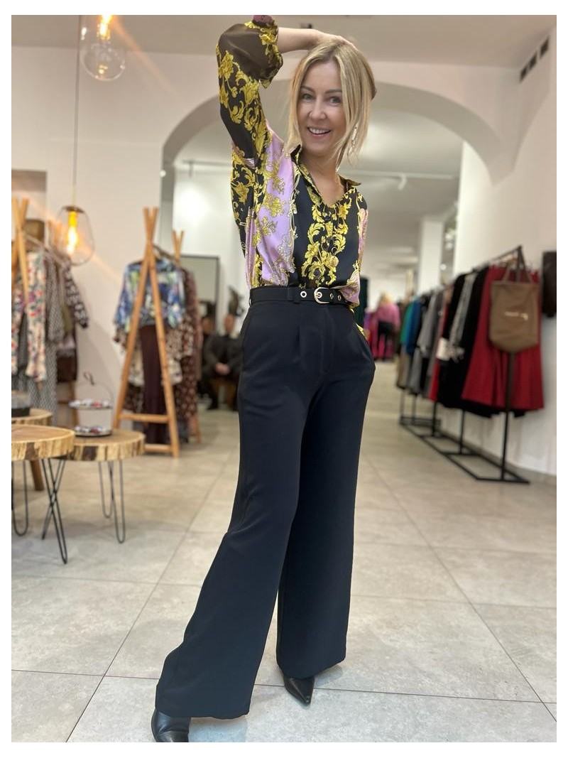 Miniatura produktu Spodnie Damskie z kieszeniami w kolorze czarnym Caroline Black