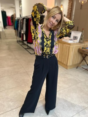 Spodnie Damskie z kieszeniami w kolorze czarnym Caroline Black