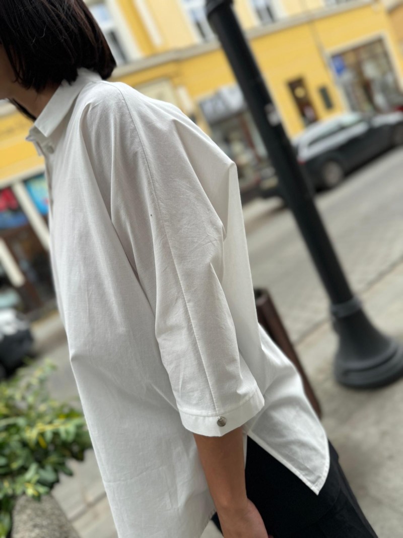 Miniatura produktu Biała Bawełniana Koszula o swobodnym fasonie Ella Cotton White