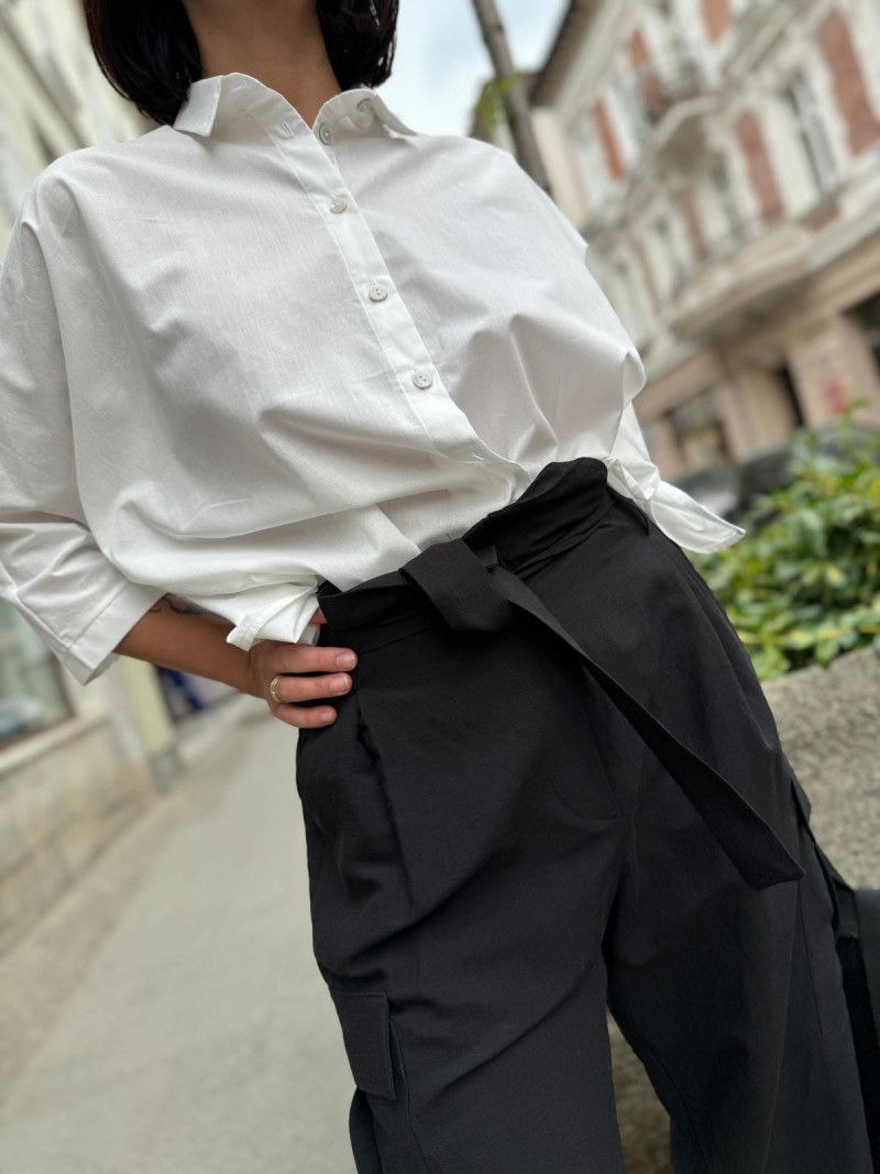 Miniatura produktu Biała Bawełniana Koszula o swobodnym fasonie Ella Cotton White