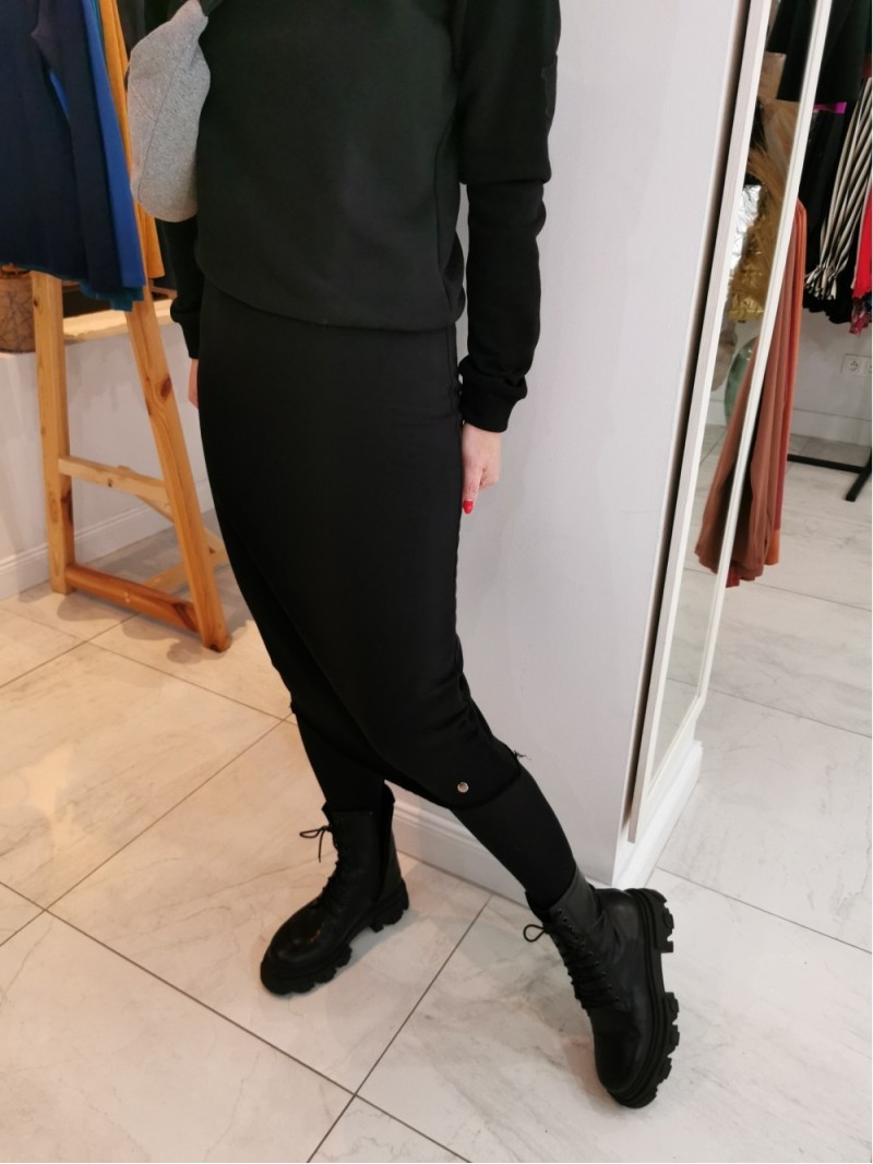 Miniatura produktu Czarna Bawełniana Spódnica ołówkowa midi Dressi Black