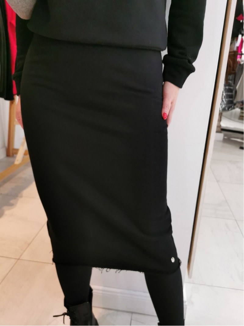 Miniatura produktu Czarna Bawełniana Spódnica ołówkowa midi Dressi Black