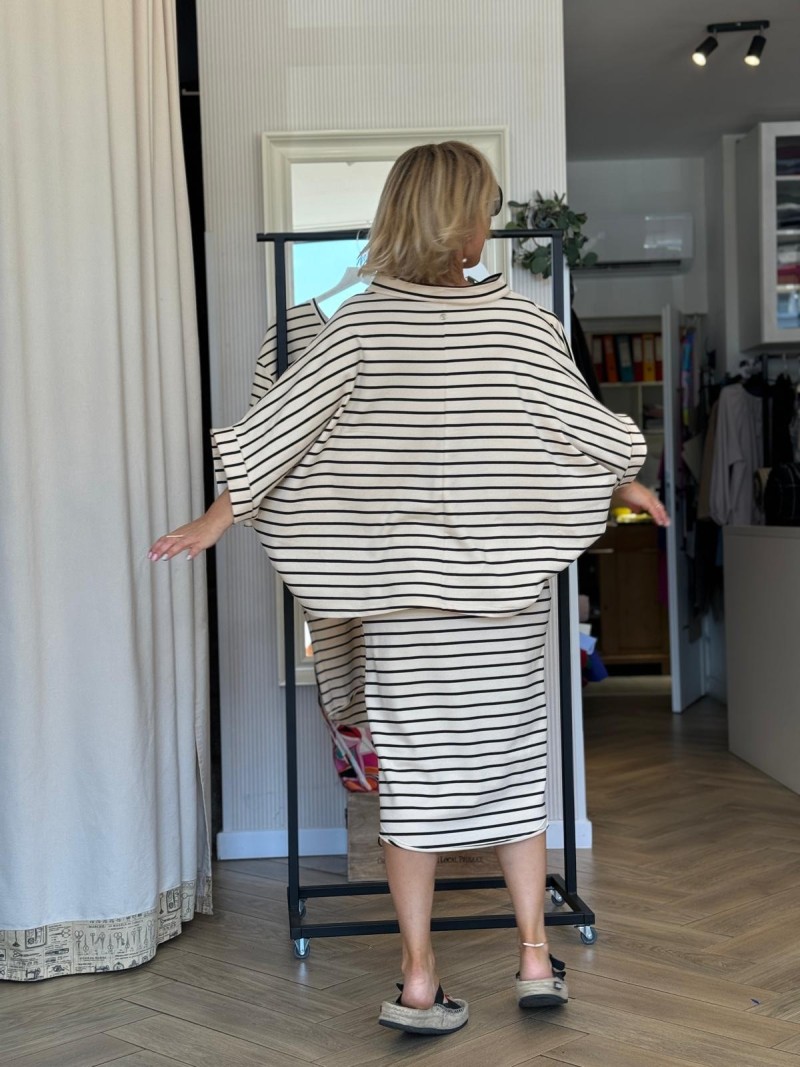 Miniatura produktu Bluza Oversize Butterfly B&Stripes