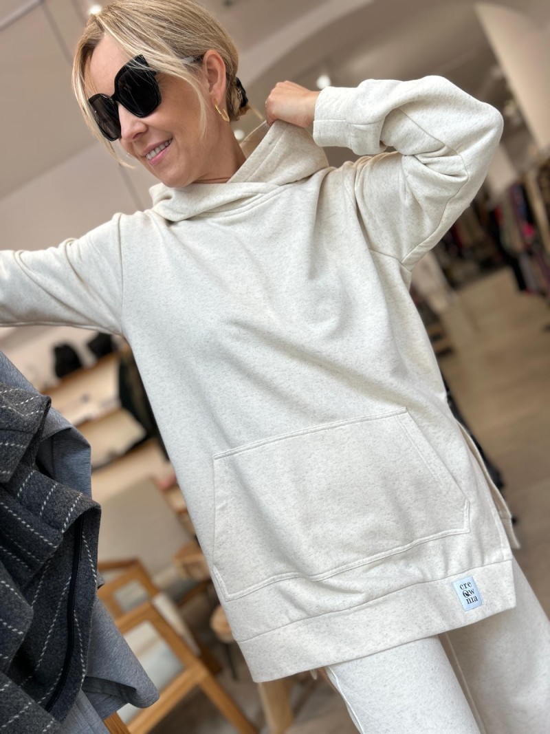 Miniatura produktu Beżowa Bawełniana Bluza asymetryczna Moya Beige&Konopie