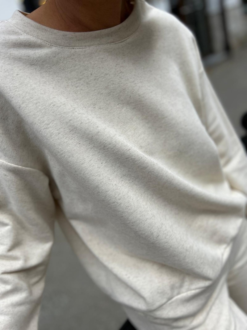 Miniatura produktu Beżowa Bawełniana Bluza o kroju kimono New York Beige&Konopie