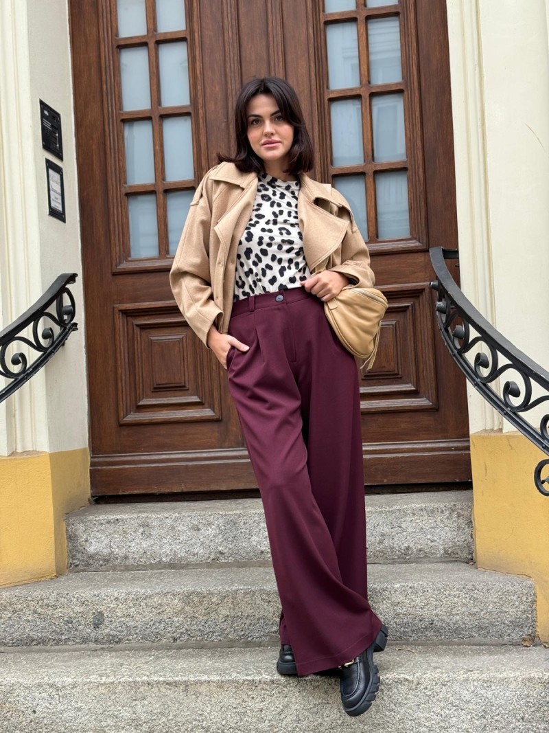 Miniatura produktu Spodnie Caroline Bordo