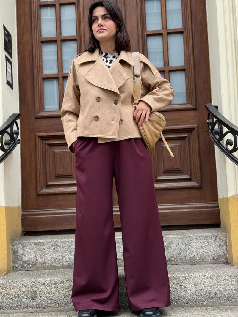 Miniatura produktu Spodnie Caroline Bordo