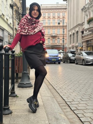 Czarna trapezowa Spódniczka mini z podszewką Rory Black