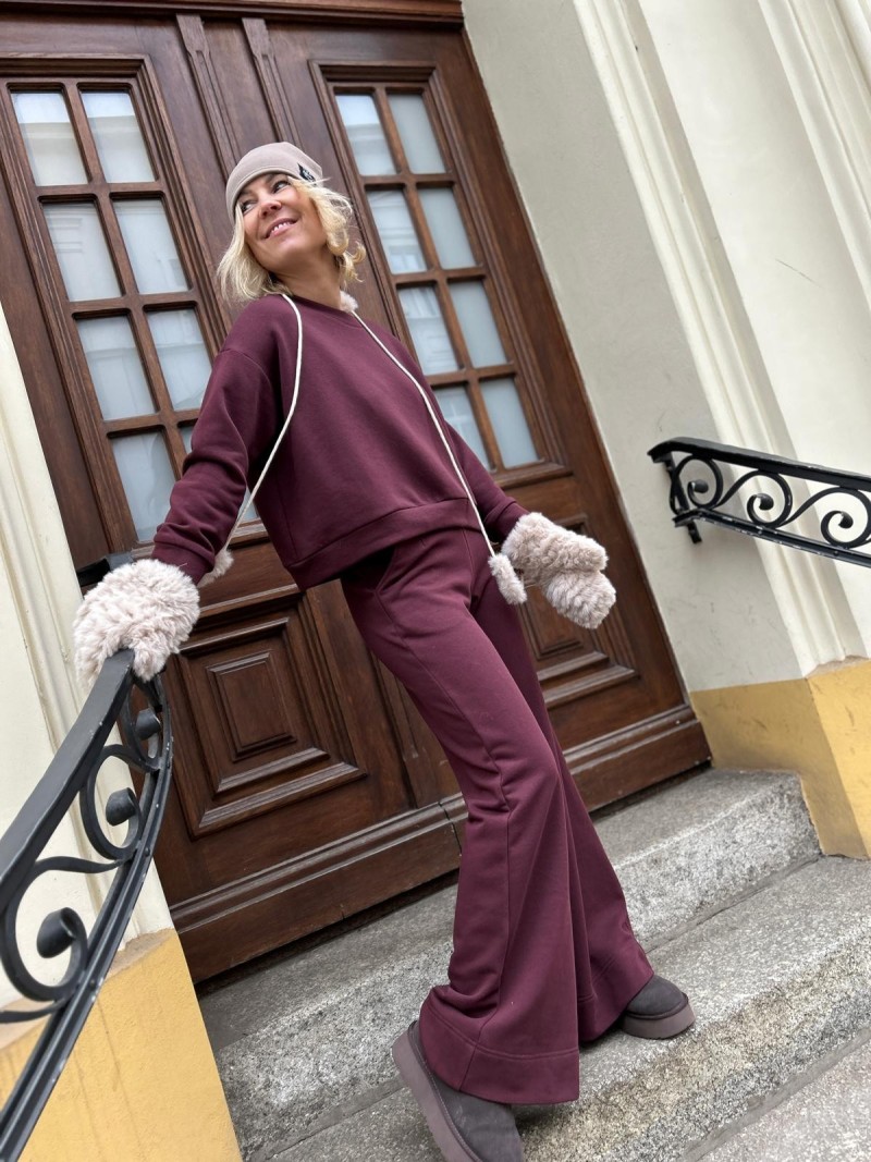 Miniatura produktu Spodnie New York Bordo