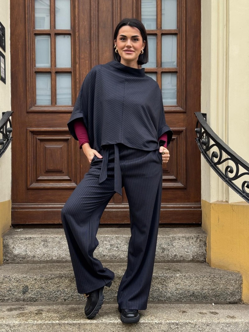 Miniatura produktu Spodnie Culoty Navy Blue Stripes