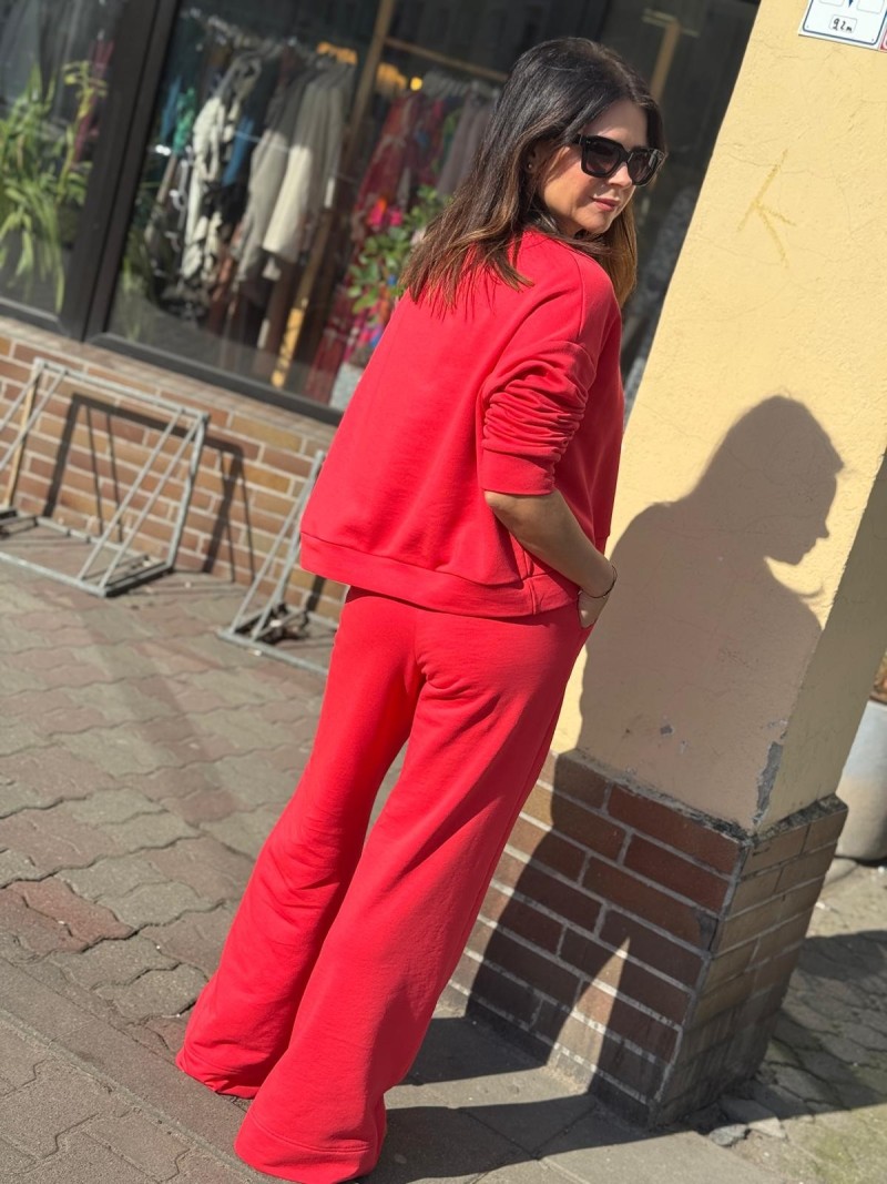 Miniatura produktu Czerwone Spodnie dresowe z kieszeniami New York Strawberry