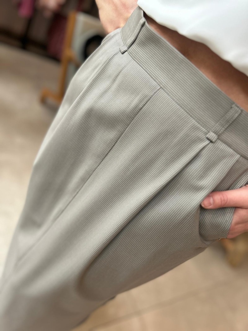 Miniatura produktu Wełniana Spódnica maxi w kolorze beżowym Walia Wool&Lines Beige