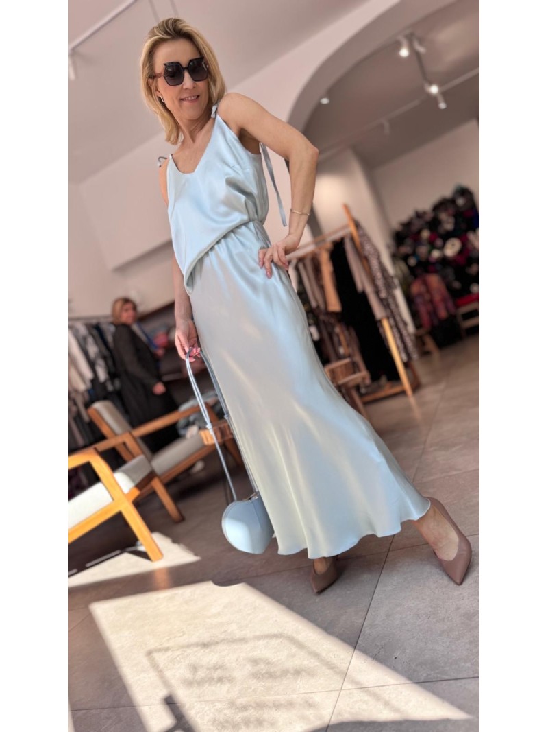 Miniatura produktu Miętowa Bluzka Top z wiązaniem na ramionach Chiara Mint