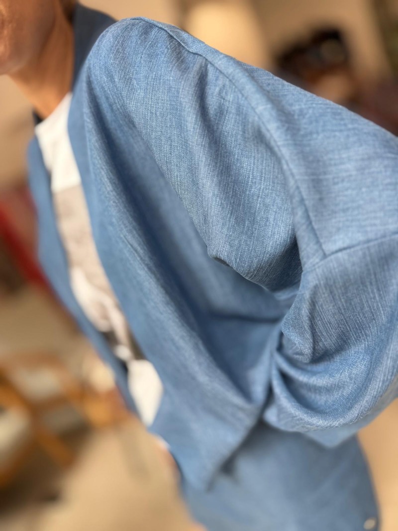 Miniatura produktu Tencelowe Wdzianko z kieszeniami Kimono Jeans