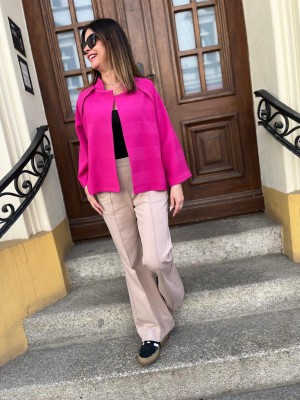 Fuksjowe Wdzianko ze stójką Iren Magenta