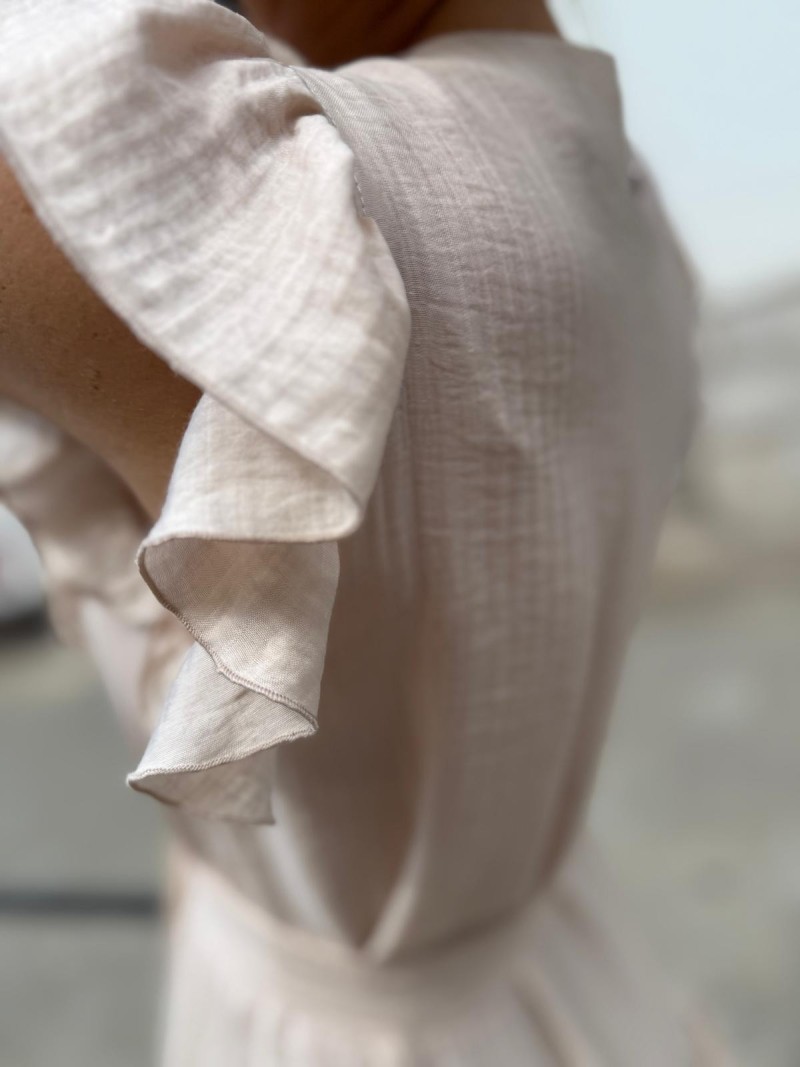 Miniatura produktu Sukienka Maxi z falbanami w jasnoróżowym kolorze Sevilla Powder Pink