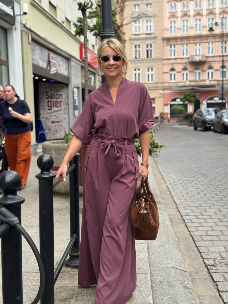 Miniatura produktu Fioletowa Wiskozowa Bluzka o kroju kimono asymetryczna Danielle Ultra Violet