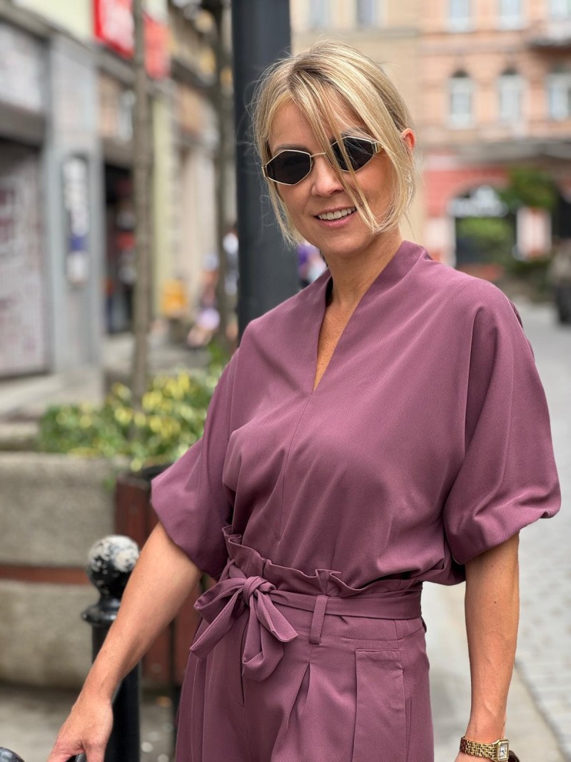 Miniatura produktu Fioletowa Wiskozowa Bluzka o kroju kimono asymetryczna Danielle Ultra Violet