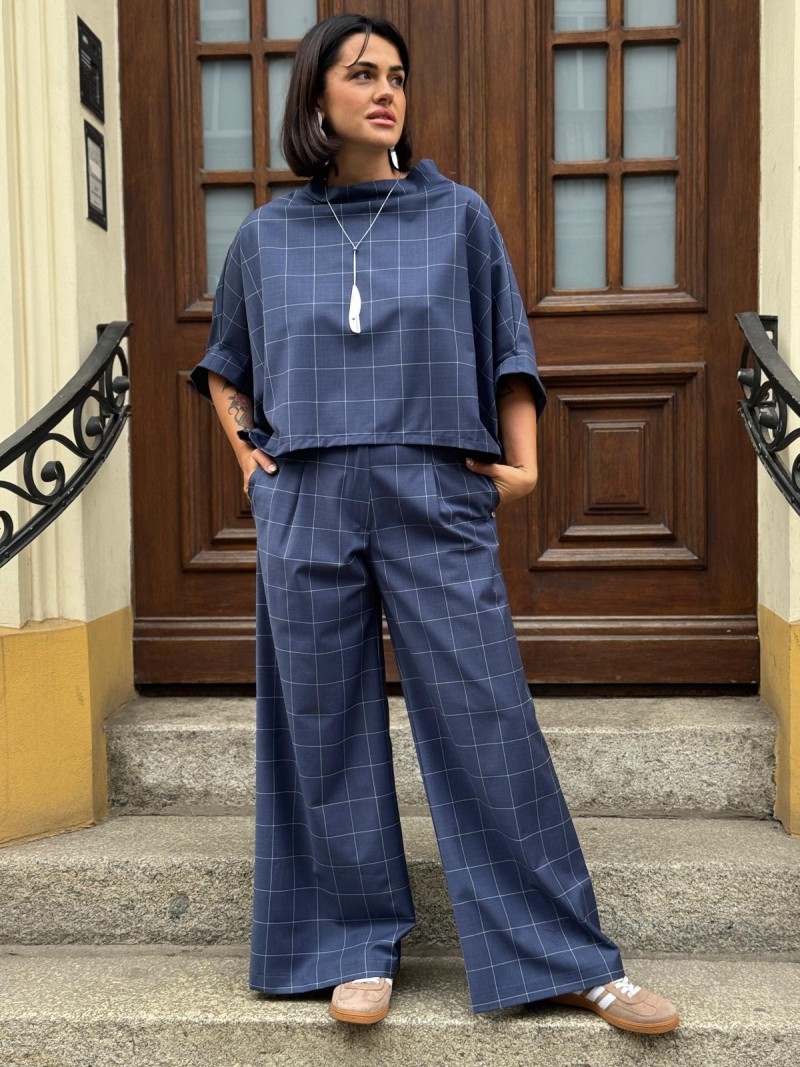 Miniatura produktu Spodnie Caroline Windowpane