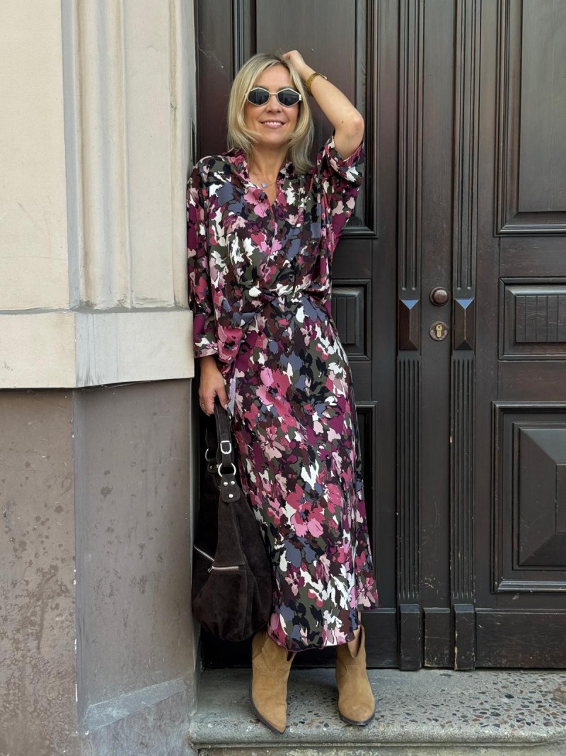 Miniatura produktu Wiskozowa Spódnica midi w kwiatowy wzór Soley Salwador