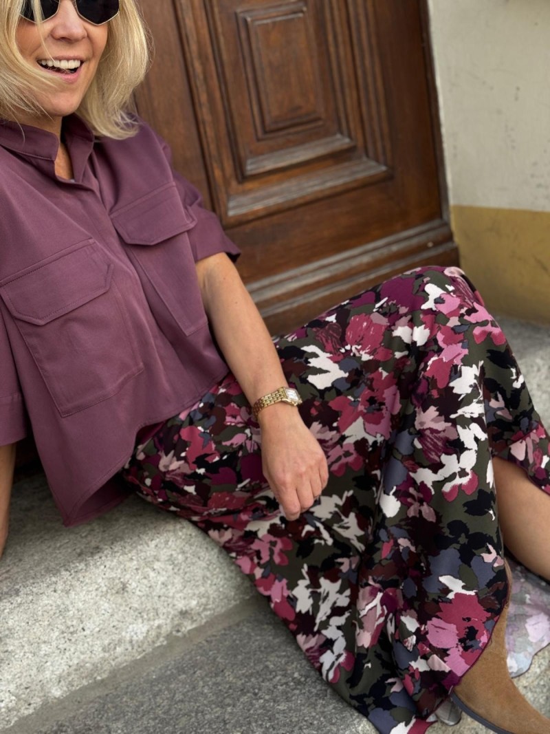 Miniatura produktu Wiskozowa Spódnica midi w kwiatowy wzór Soley Salwador