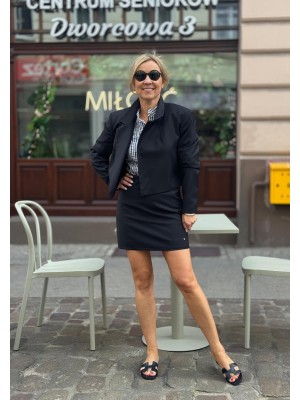 Wełniana Spódniczka mini w kolorze czarnym Rory Wool&Black