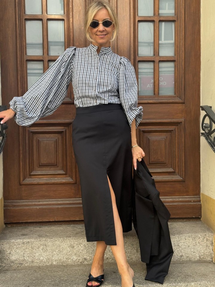 Miniatura produktu Ołówkowa Spódnica Christy Wool&Black