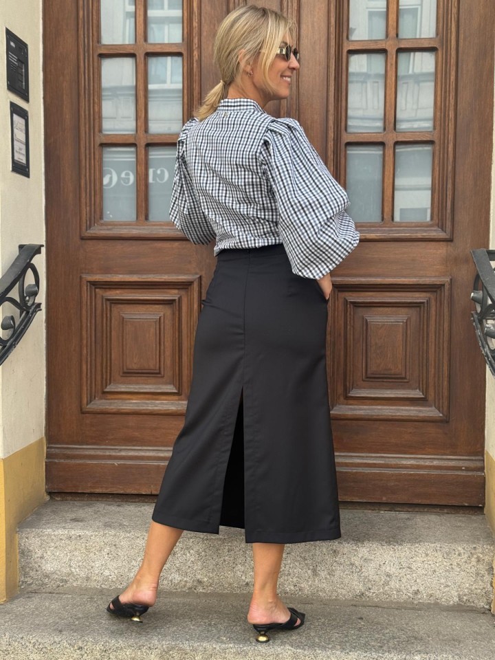 Miniatura produktu Ołówkowa Spódnica Christy Wool&Black