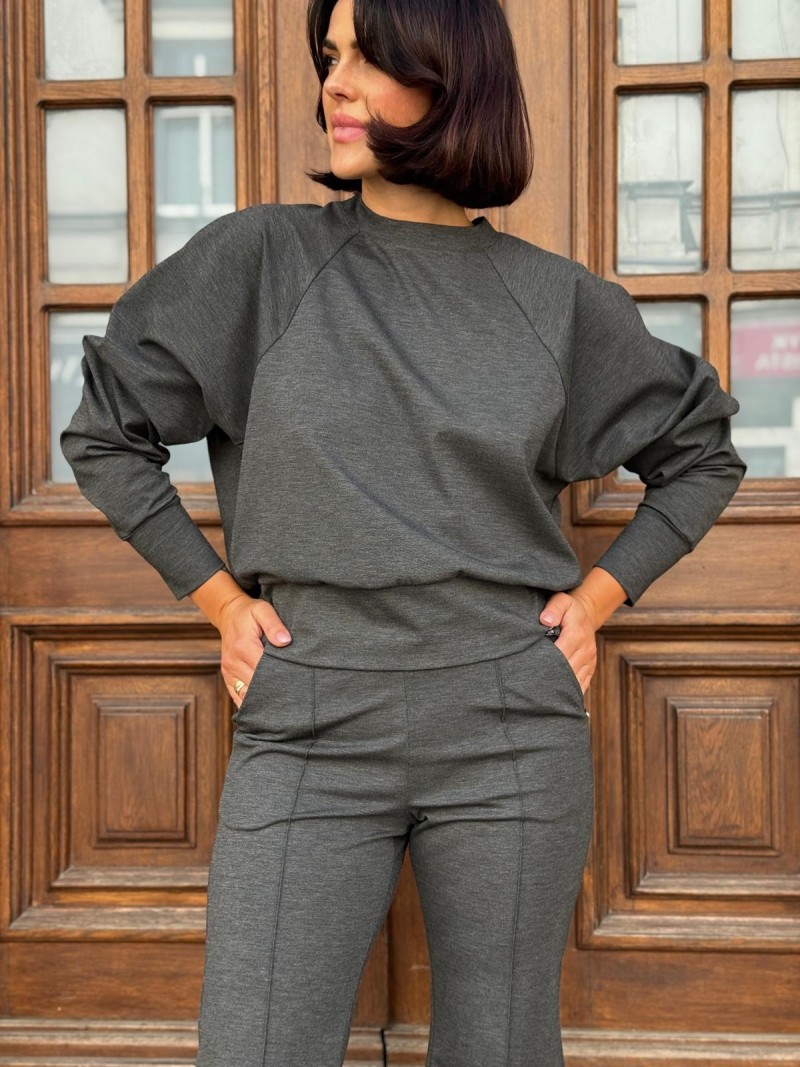 Miniatura produktu Szara Bluza z raglanowym rękawem Georgia Grey