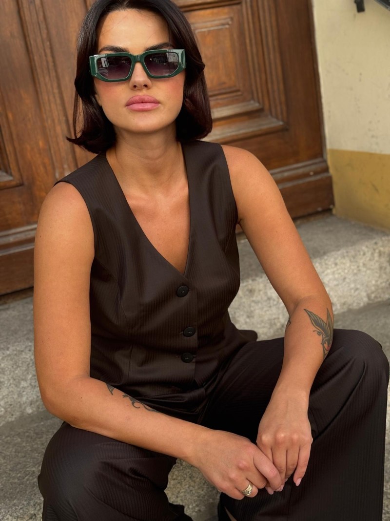 Miniatura produktu Wełniana Kamizelka w kolorze brązowym Olena Wool&Brown