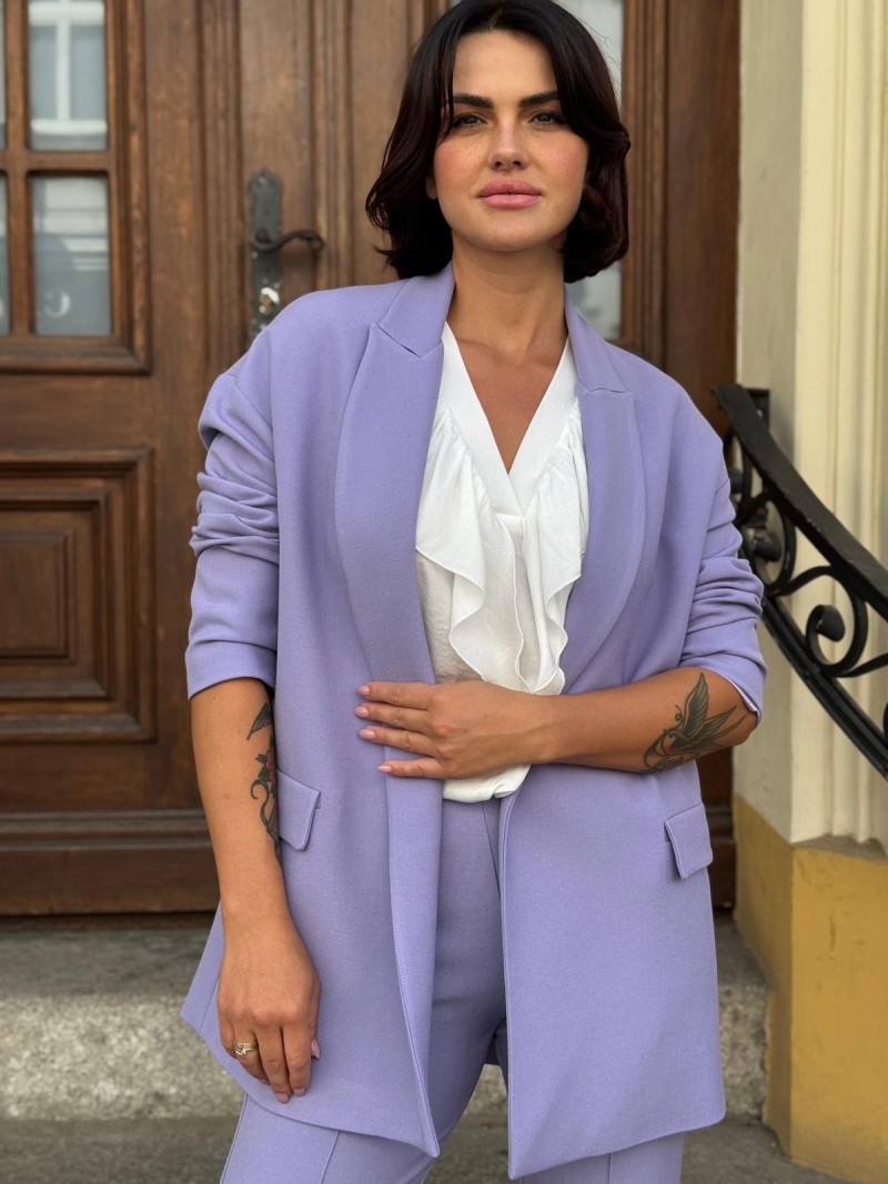 Miniatura produktu Oversize Żakiet w jasnofioletowym kolorze Cassie Lavender
